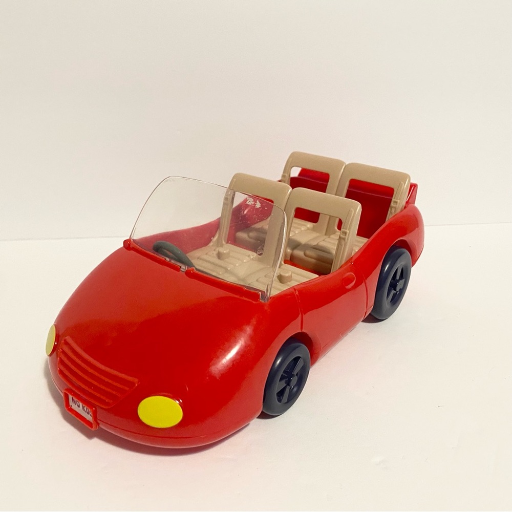 Bluey Heeler Corvette Family Vehicle Car Jeep Toy Red